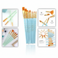 Paint Brush Set – Multi Shape Brushes for Watercolor, Acrylic & Oil Painting