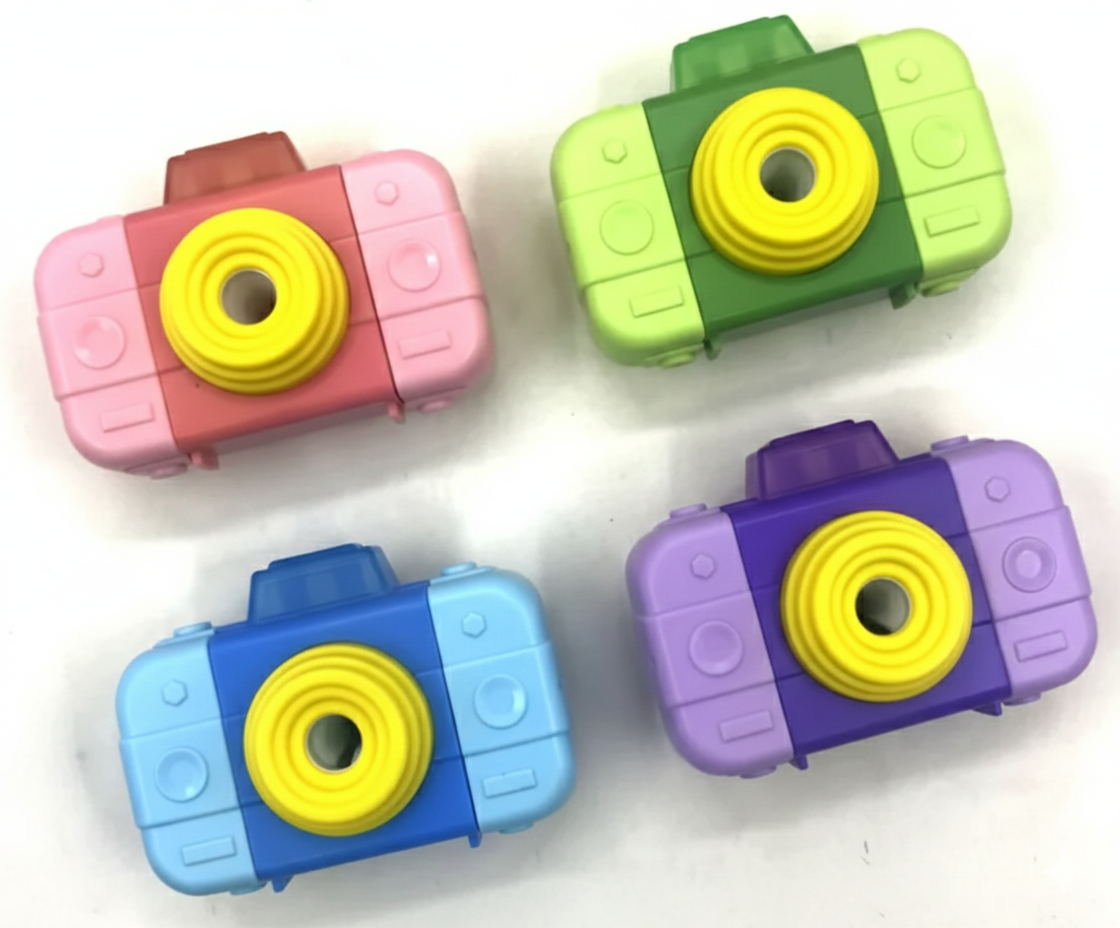 Yalong 3-in-1 Camera Sharpener with Eraser & Duster - Kinder Kreato