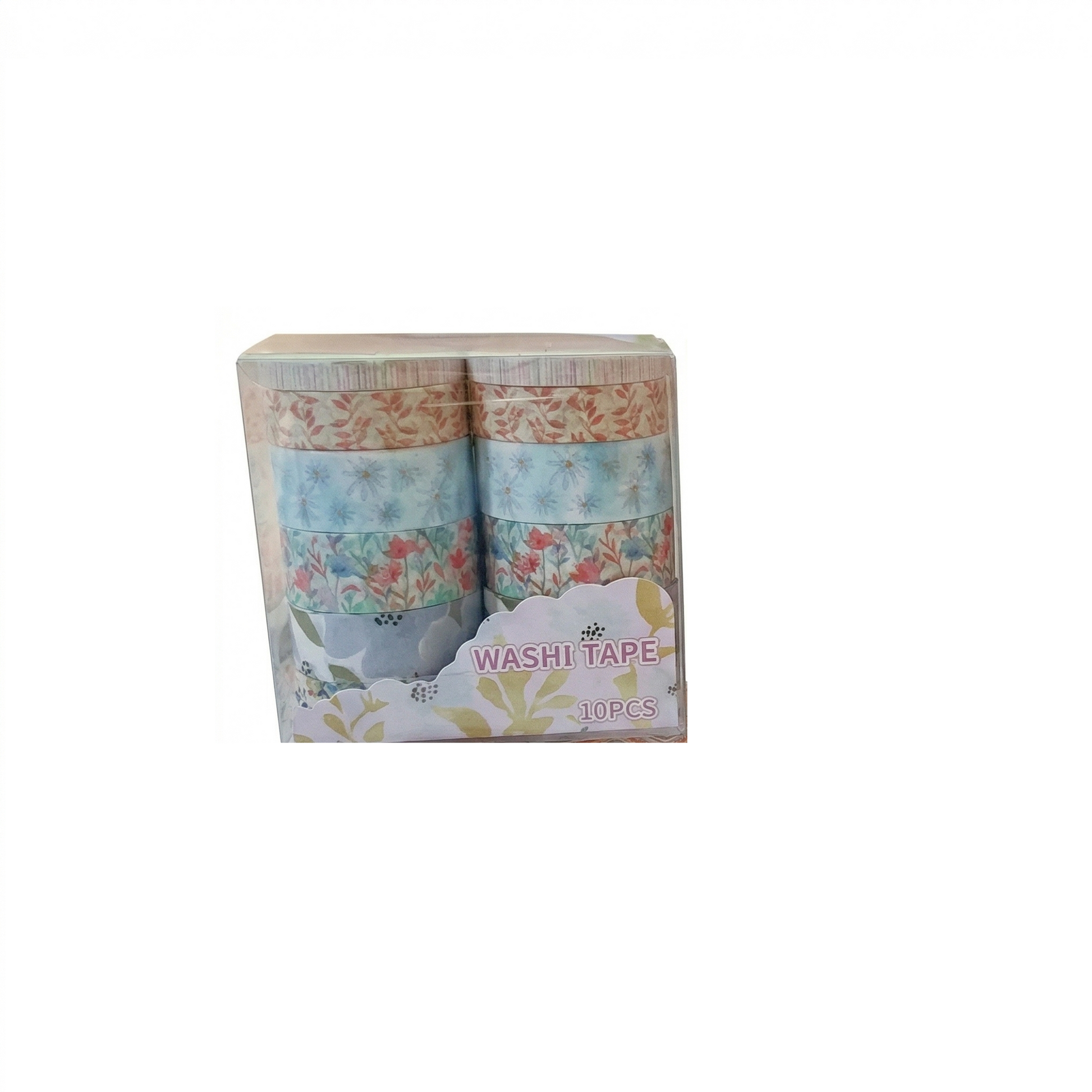 Washi Tape Set – 10 Rolls Pastels (2m Each)