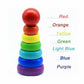 Wooden Rainbow Stacking Tower – 8 Stages - Kinder Kreato