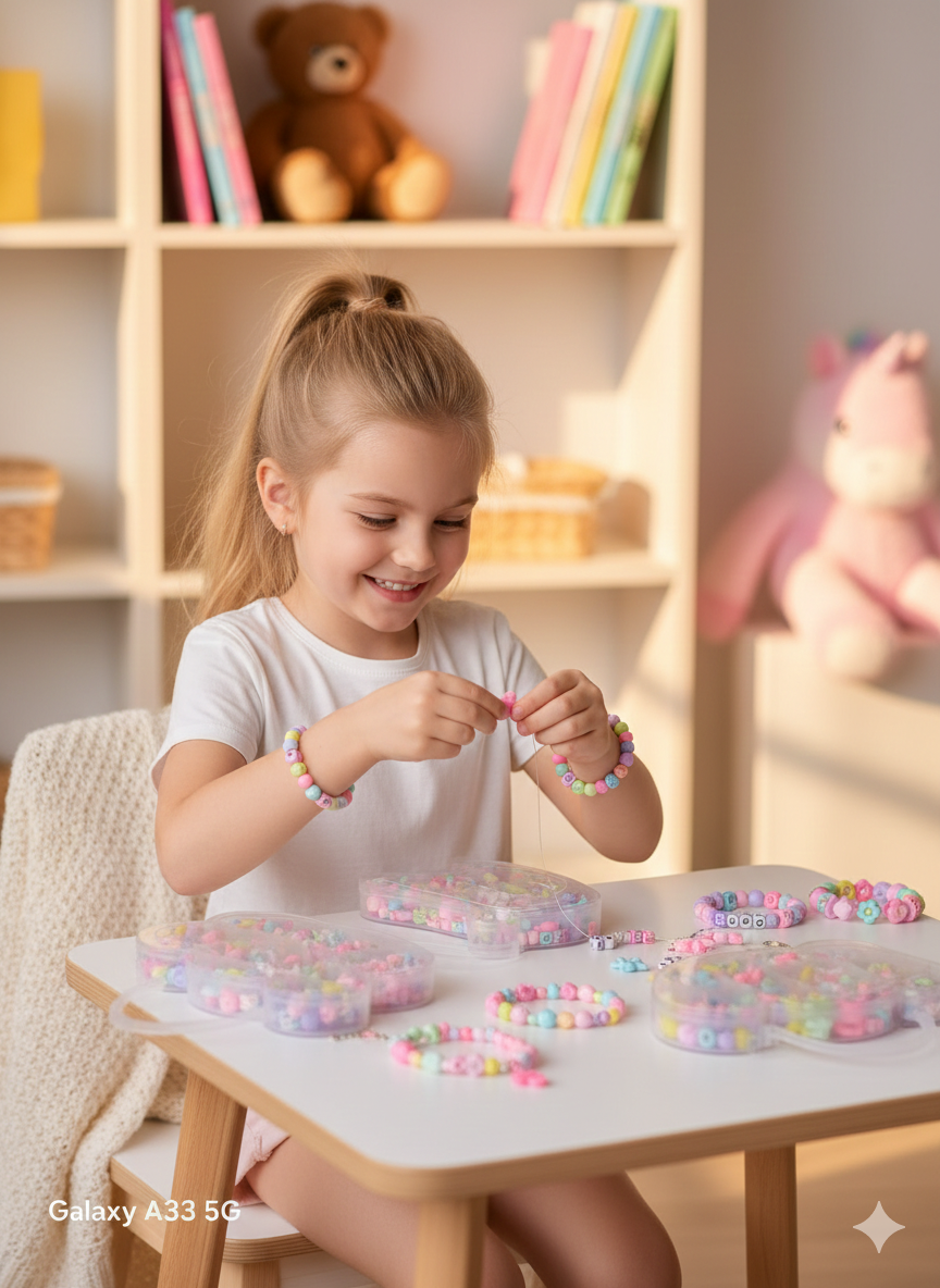 DIY Handmade Beads Set – Creative Jewelry Making Kit - Kinder Kreato