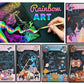 Extra Large Rainbow Scratch Painting Sheets – A4 Size | Pack of 2 - Kinder Kreato