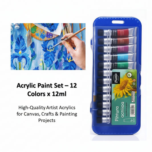 Baroque Acrylic Paint Set – 12 Colors x 12ml