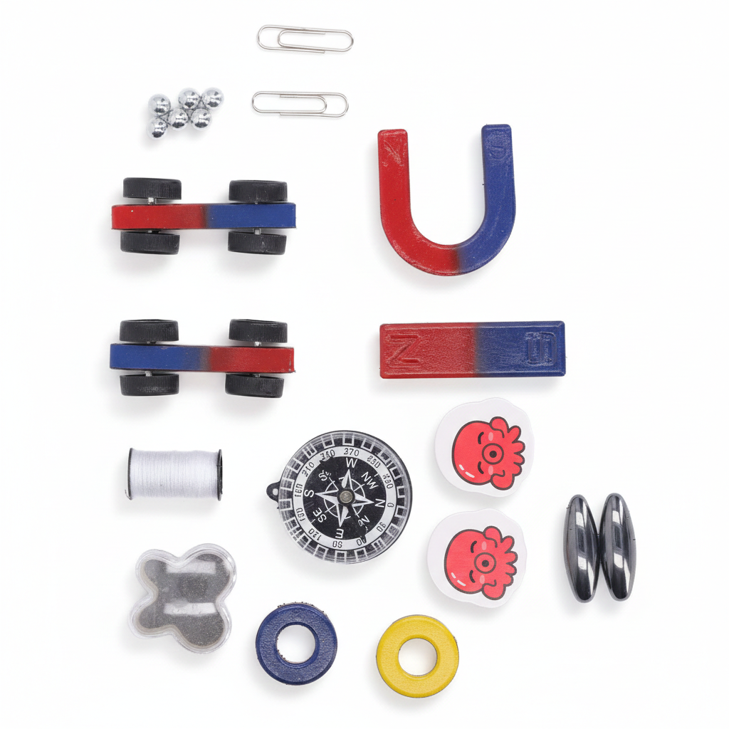 STEM Magnet Kit for Kids – Science Experiment Set with Magnetic Tools