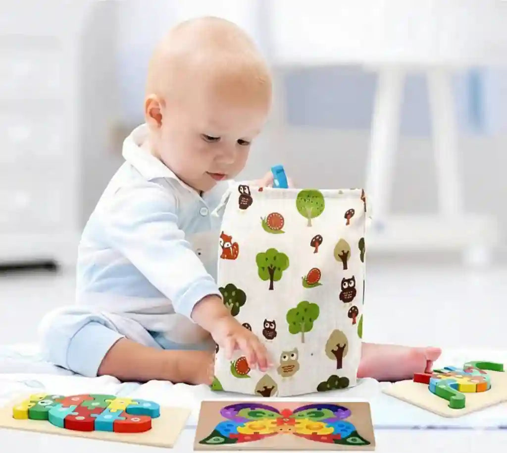 Wooden Butterfly Shape Puzzle for Kids | Preschool Educational Jigsaw Learning Toy - Kinder Kreato