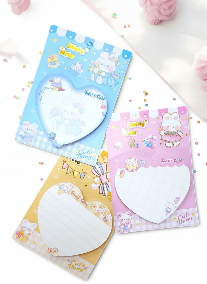 Heart Shaped Sticky Notes
