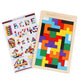 3D Wooden Puzzle | 40 Pieces | Wooden Tetris Building Blocks Game For Kids - Kinder Kreato