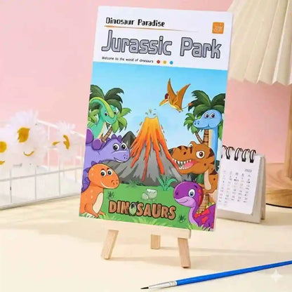 Watercolor Pocket Book with Paint Brush – 12 Sheets - Kinder Kreato