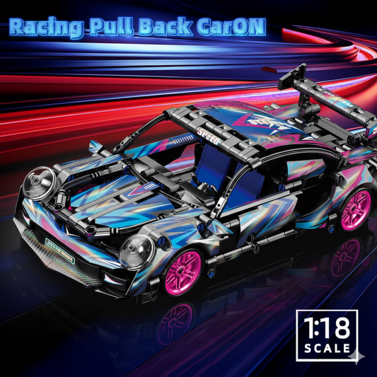 455-Piece Building Blocks Sports Car Toy | DIY Collectible Car Model Kit (1:18 Scale)