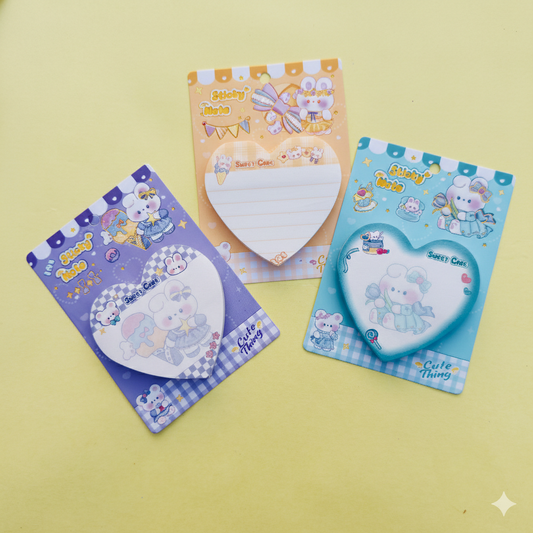 Heart Shaped Sticky Notes