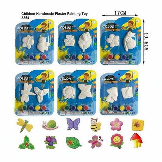 Plaster Mould Painting Kit for Kids – DIY Creative Craft Set | Pack of 2