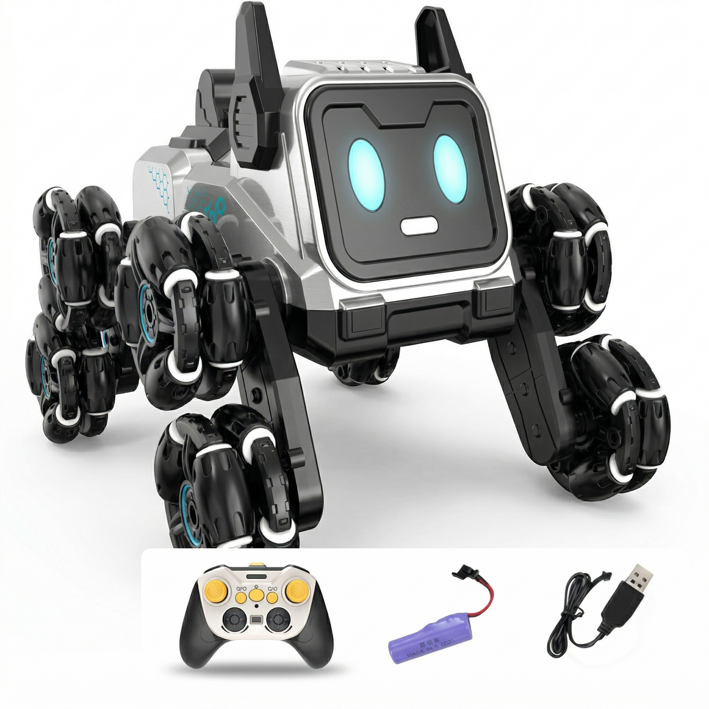 2.4GHz RC 8-Wheels Stunt Robot Dog