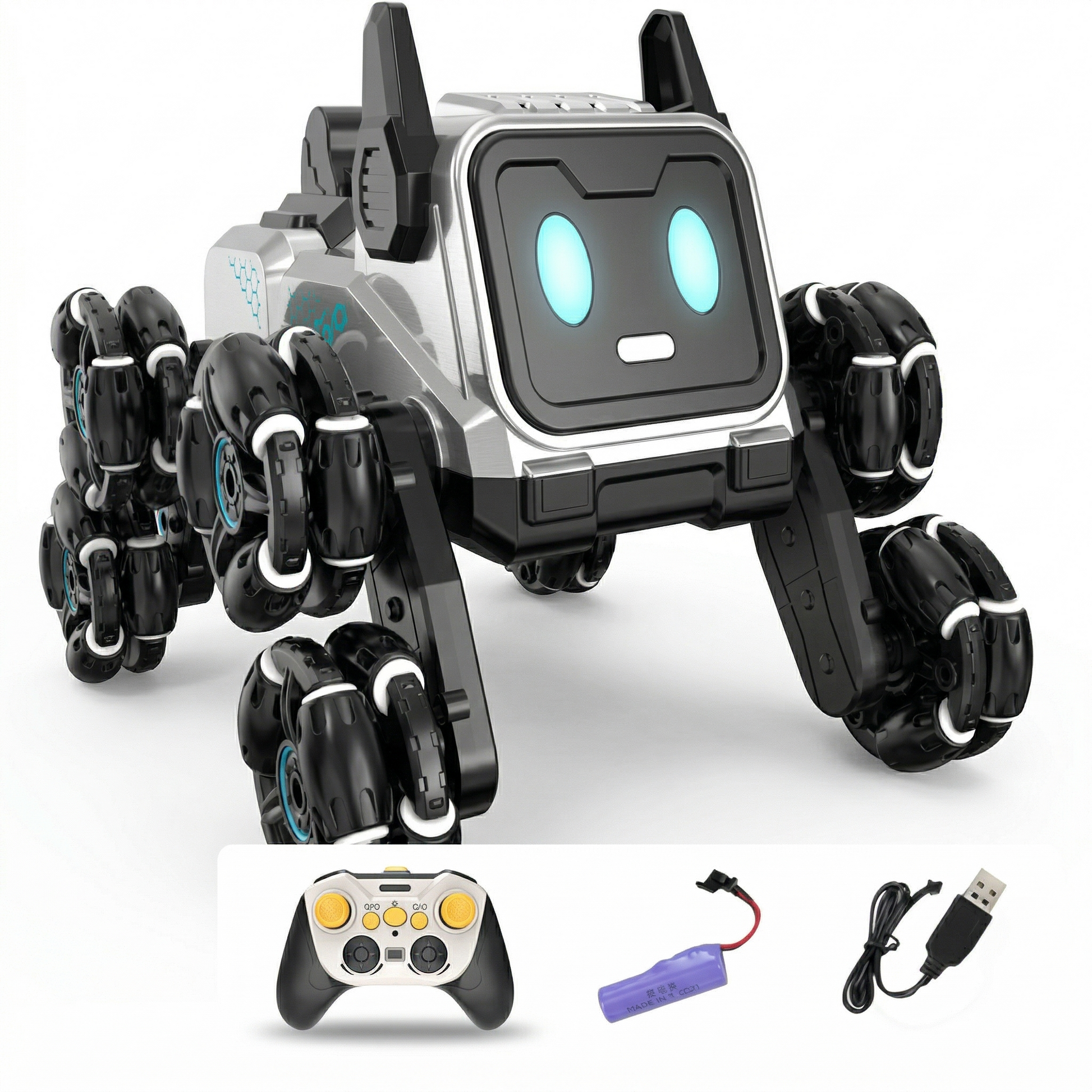 2.4GHz RC 8-Wheels Stunt Robot Dog