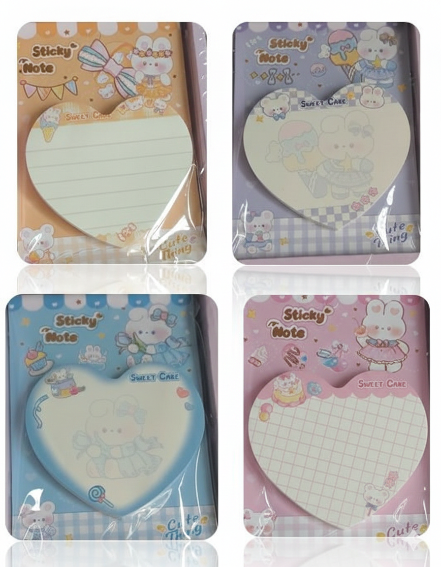 Heart Shaped Sticky Notes