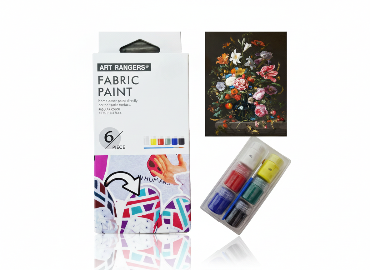 Art Rangers Fabric Paint Set – 6 Colors x 15ml