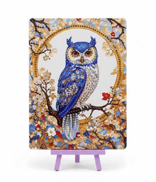 5D Crystal Diamond Painting Kit | Owl - Kinder Kreato