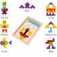 3D Wooden Puzzle | 40 Pieces | Wooden Tetris Building Blocks Game For Kids - Kinder Kreato