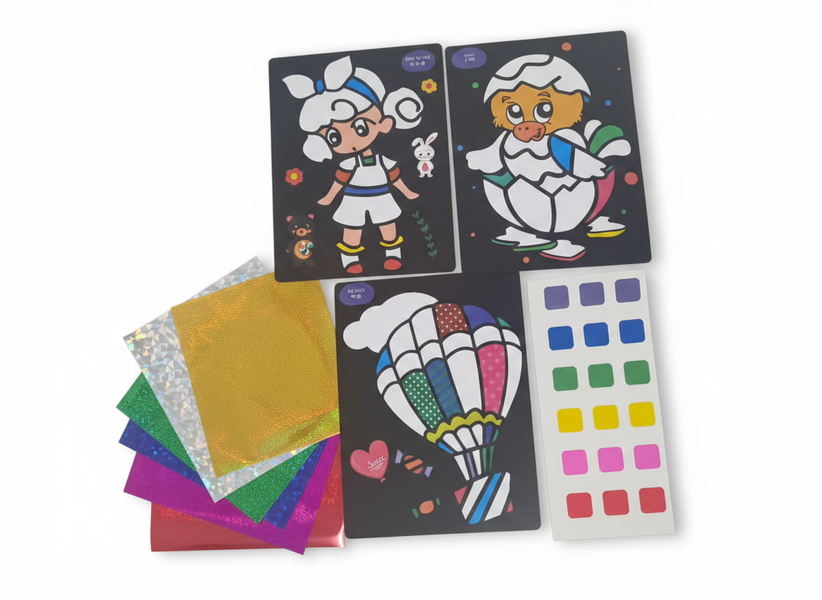 Foil Art For Kids – 2-in-1 Creative Craft Set - Kinder Kreato