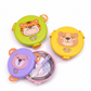Stainless Steel Double Layer Cute Animal Round Lunch Box