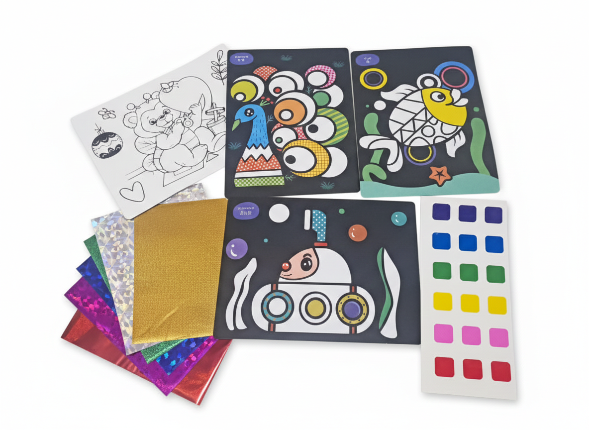 Foil Art For Kids – 2-in-1 Creative Craft Set - Kinder Kreato