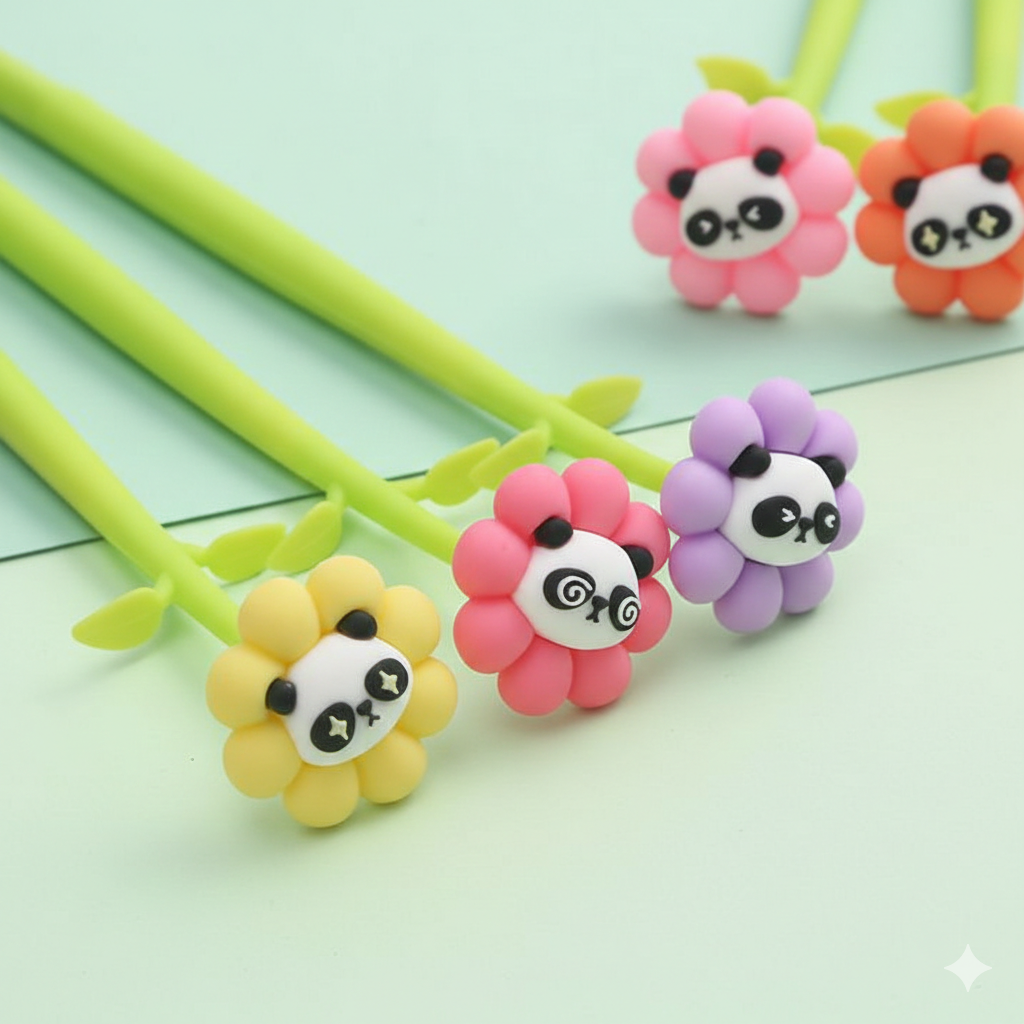 Cute Panda Gel Pens for Kids – Set of 2 - Kinder Kreato