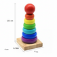 Wooden Rainbow Stacking Tower – 8 Stages