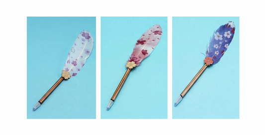 Feather Gel Pen for Kids & Stationery Lovers