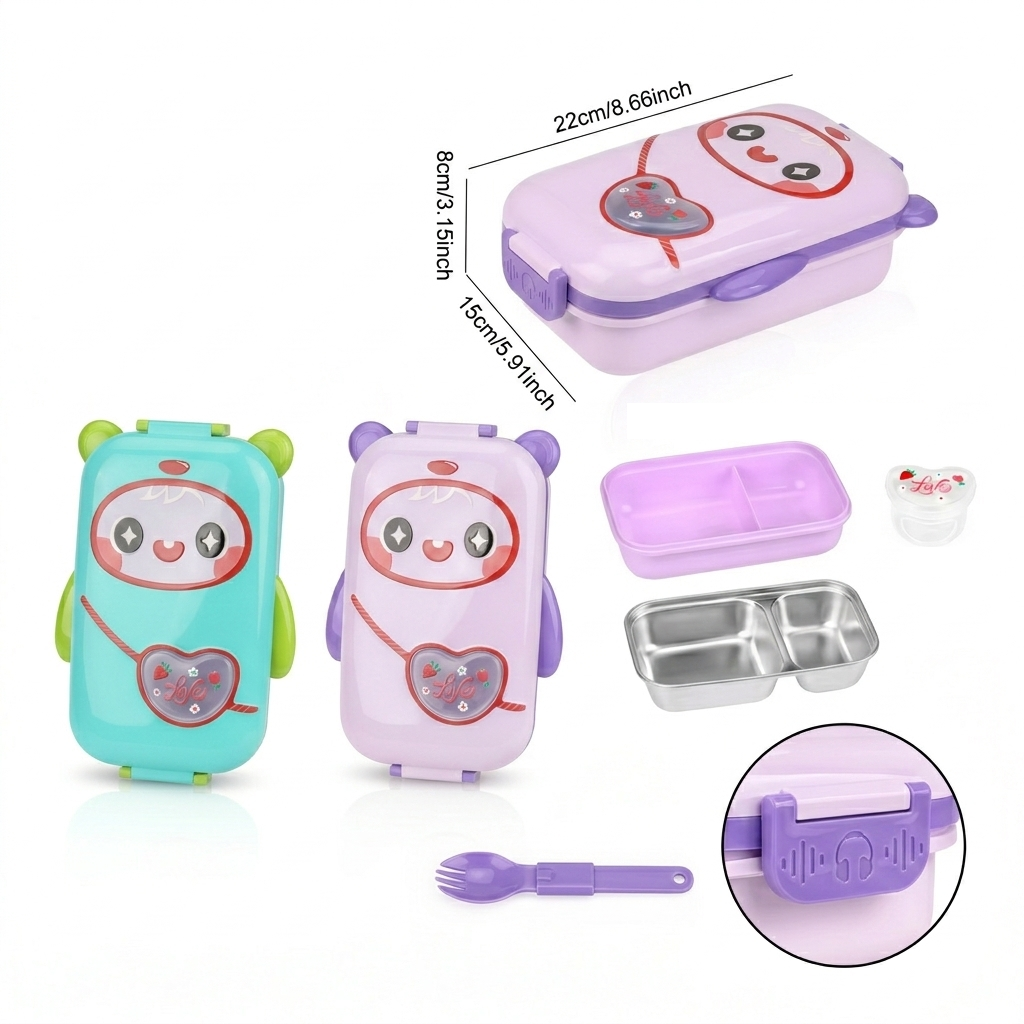 Insulated and Compartmentalized Meal Box for School Kids