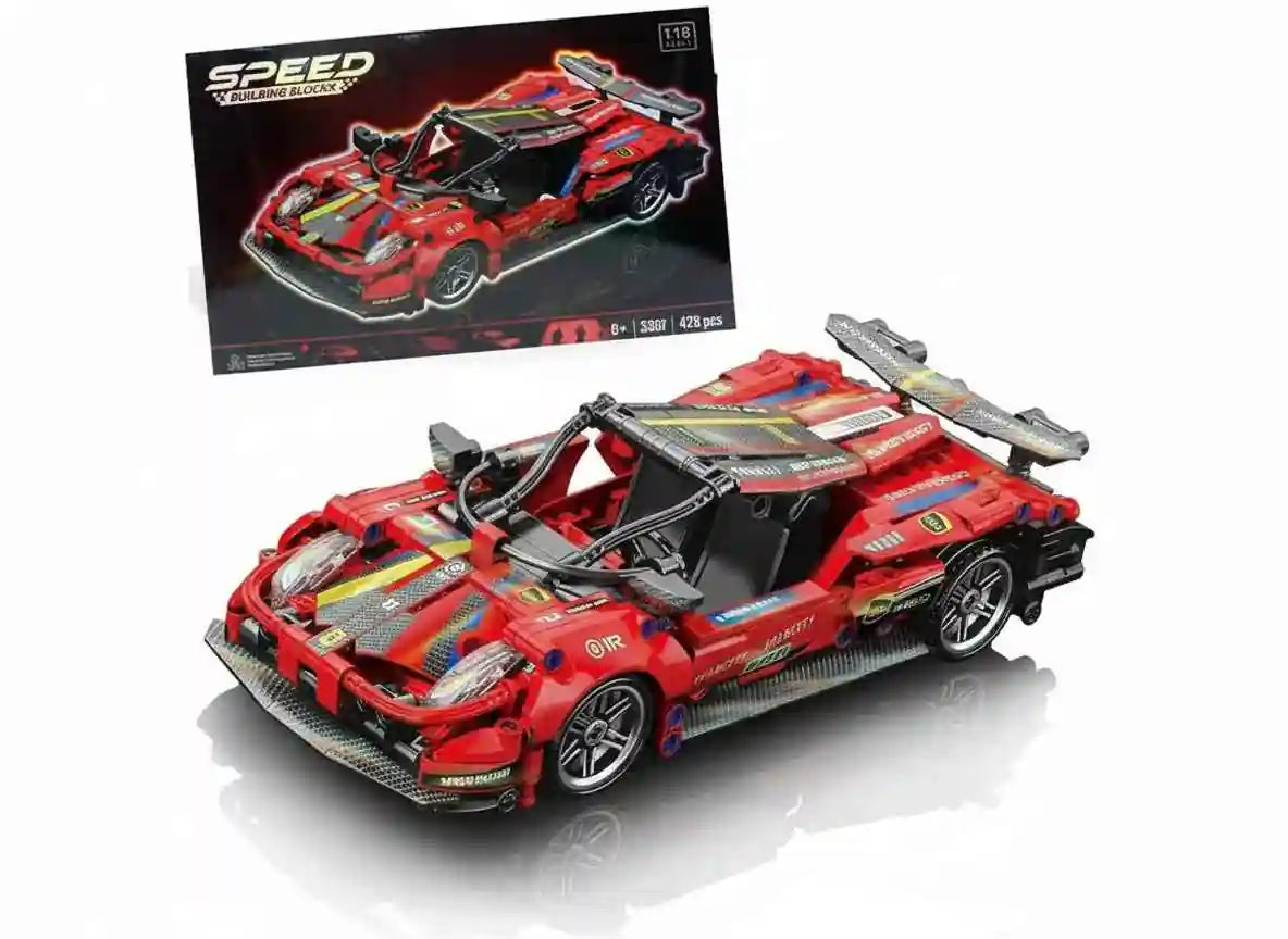 426 Pcs Building Blocks Sports Car Toy – 1:18 Scale Construction Blocks Set - Kinder Kreato