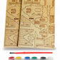 Wooden Puzzle Painting Kit for Kids – DIY Color & Learn Educational Puzzle Toy - Kinder Kreato