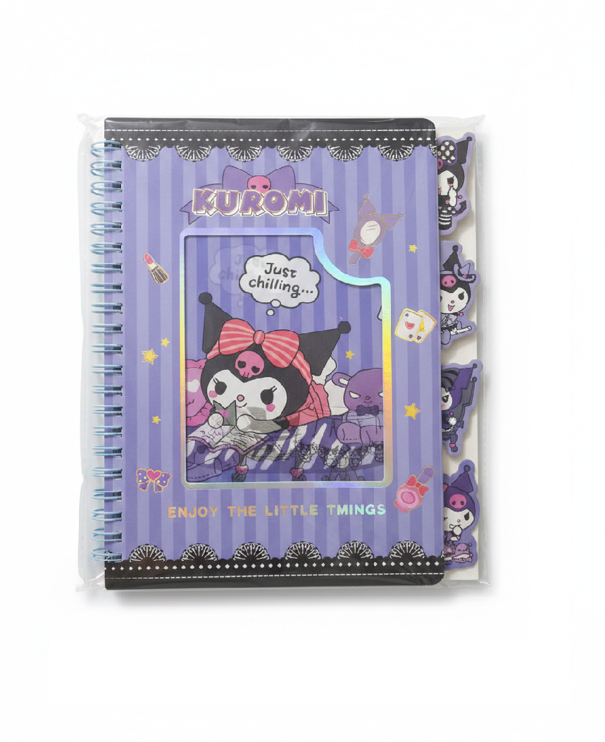 Kuromi Spiral Notebook / Journal - Kinder Kreato