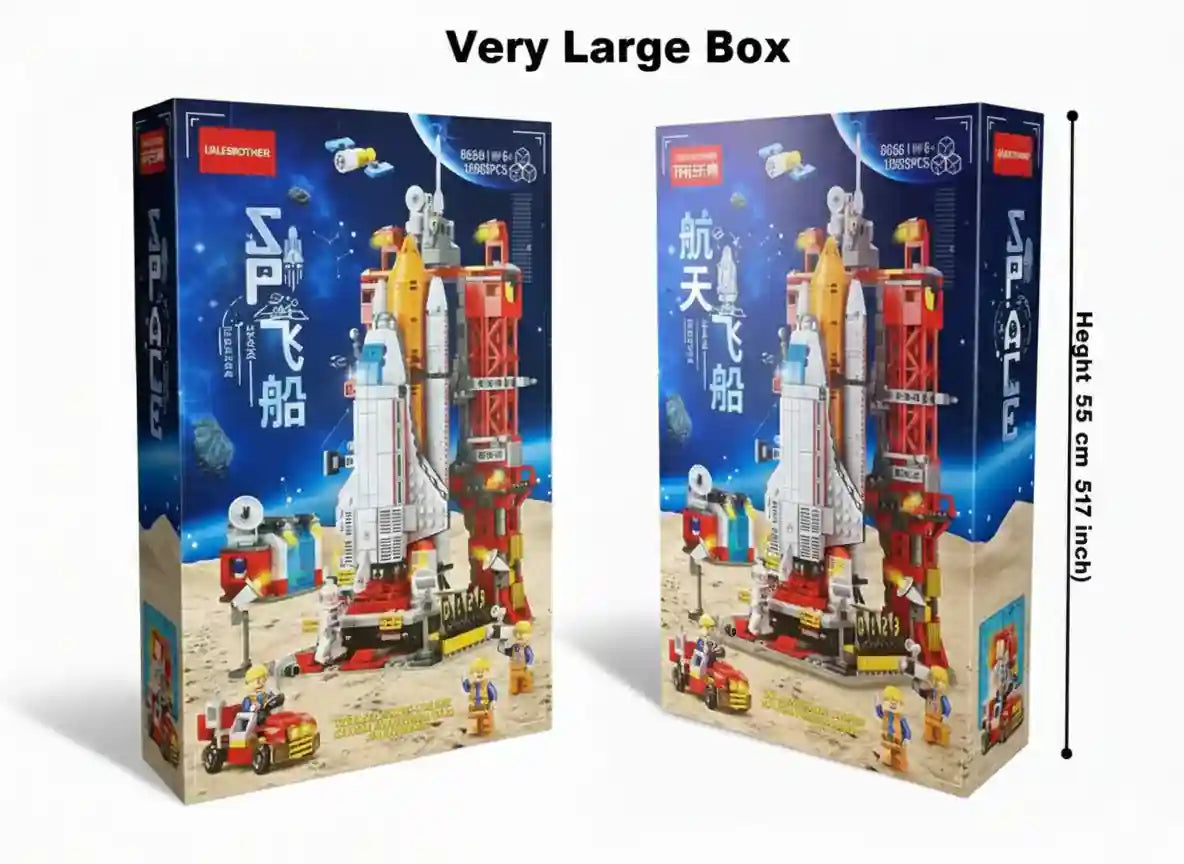 1059 Pcs Space Shuttle Rocket Building Blocks Toy | Large Rocket with Astronaut Minifigures - Kinder Kreato