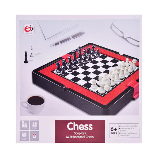 Magnetic Chess Game with Storage Compartment - Kinder Kreato