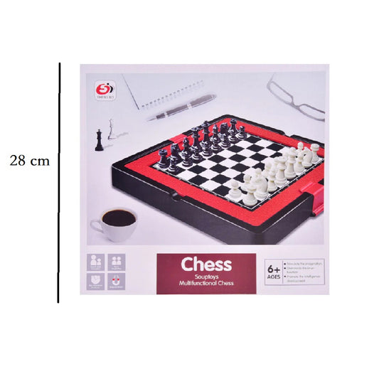 Magnetic Chess Game with Storage Compartment - Kinder Kreato