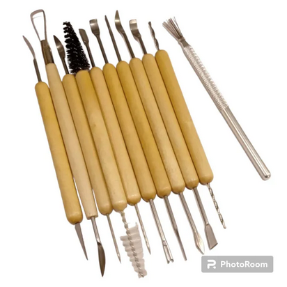 Pottery tools for dough making painting art and craft - Kinder Kreato