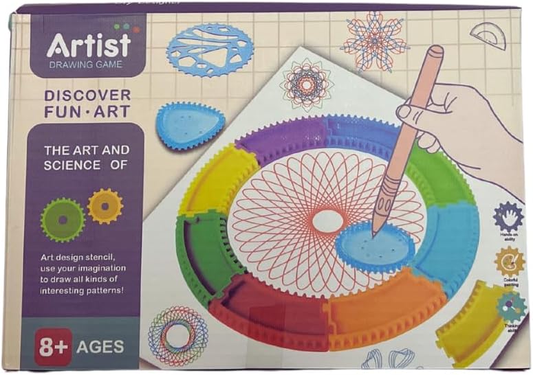 Power Box Spirofun: Geometric Spiro Art Kit - Templates for Arts - Kinder Kreato