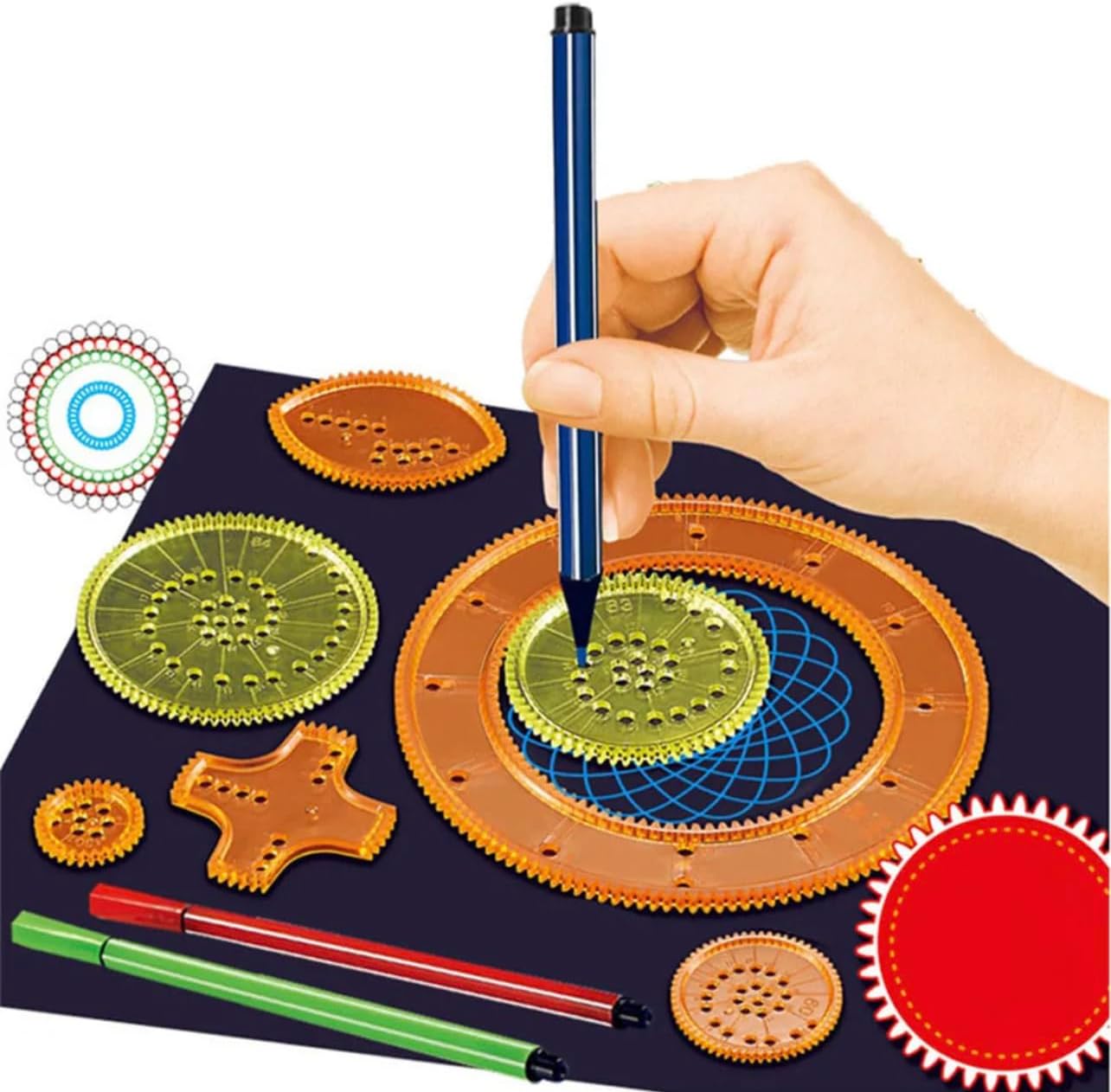 Power Box Spirofun: Geometric Spiro Art Kit - Templates for Arts - Kinder Kreato