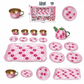 Premium Quality Tin Plated Tea Set – 15 Pieces Kids Pretend Play Set - Kinder Kreato