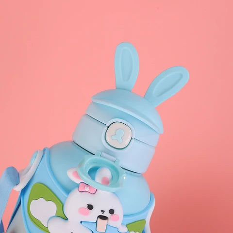 Rabbit Kids Thermos Cup – 500ml Stainless Steel Insulated Bottle - Kinder Kreato