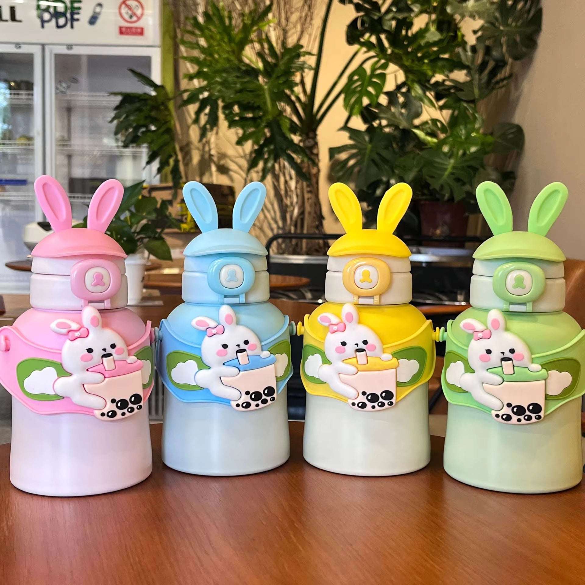 Rabbit Kids Thermos Cup – 500ml Stainless Steel Insulated Bottle - Kinder Kreato