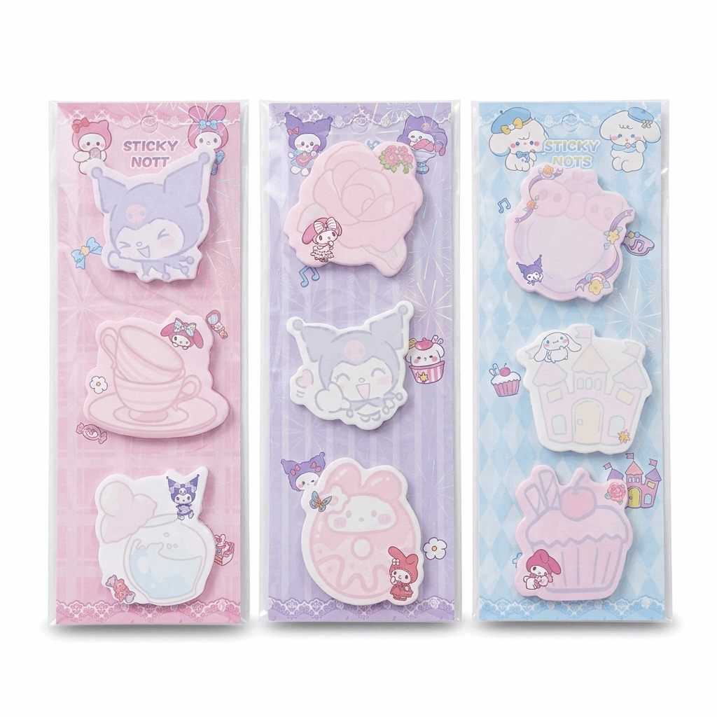 Sanrio Sticky Notes – Cute Cartoon Memo Pads - Kinder Kreato