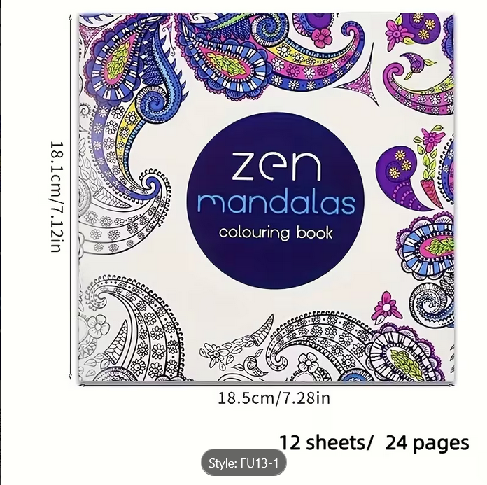 Colored Pencil Coloring Books – Set of 8 | Relax & Create Art - Kinder Kreato