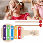 Wooden Xylophone Guitar Shaped Musical Toy - Kinder Kreato