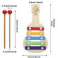 Wooden Xylophone Guitar Shaped Musical Toy - Kinder Kreato