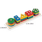 Wooden Shape Sorting Puzzle Toddler Montessori Toy - Kinder Kreato