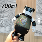 Bear Gradient Frosted Plastic Water Bottle 700ml - Kinder Kreato