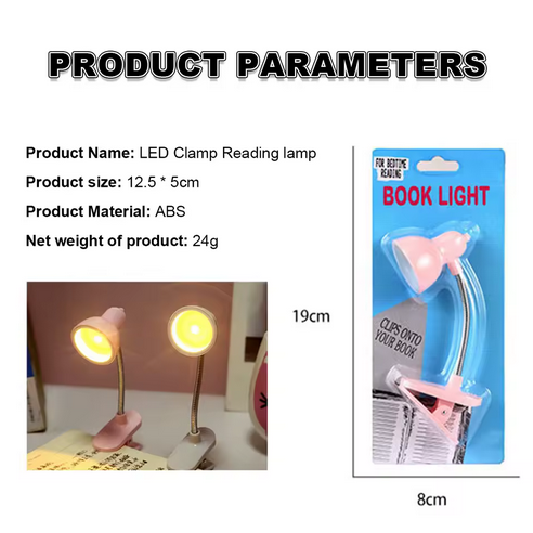 Mini LED Book Reading Light – Adjustable 360°