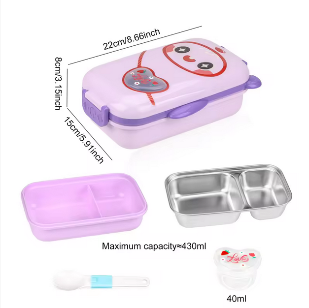 Insulated and Compartmentalized Meal Box for School Kids - Kinder Kreato