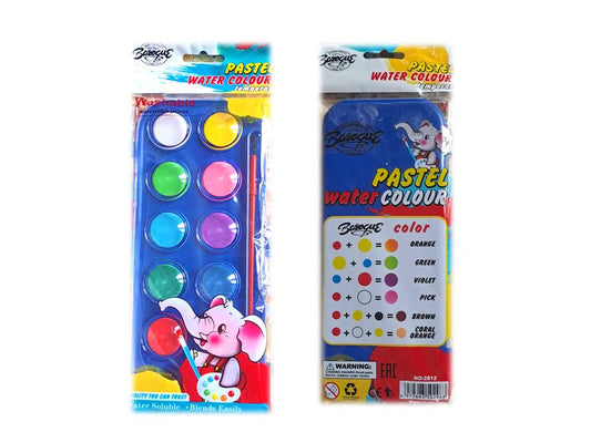 Baroque 12/24 Colors Watercolor Set – Washable, High Quality Paints for Kids & Artists