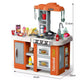 72 Pcs Talented Chef Kitchen Set for Kids | Play Kitchen with Music, Light, Sound, Spray & Boiling Effects - Kinder Kreato